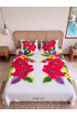 Hand Painted Rayon Bedsheet Set Queen Size